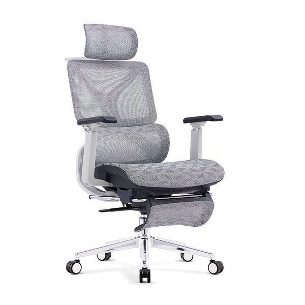 High Quality High Back Ergonomic Office Furniture Office Chairs Armrest Grey Office Chair