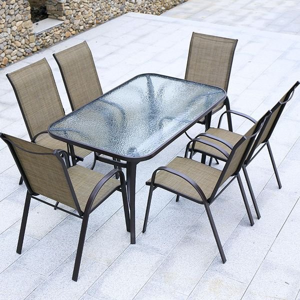 Modern Outdoor Garden Furniture Coffee Table Garden Chairs and Table Sets Patio Garden Decoration