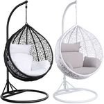 Wholesale Custom Outdoor Furniture Living Room Egg Chair Hammock Patio Hanging Balcony Garden Rattan Egg Swing Chair With Stand