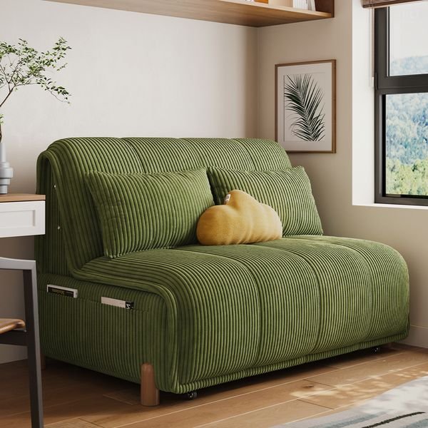 Electric Smart Sofa Bed Fabric Recliner Couch Modern Sleeper Sofa Folding Sofa Bed with Storage for Living Room Furniture