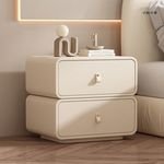 Bedroom Furniture Simple Modern Design European Light Luxury Customized Wholesale Price Solid Wood Nightstand Bedside Table