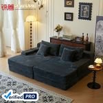 JINSHAN 2025 OEM Modern Luxury Home House Corduroy Fabric Box Vacuum Living Room Sofas Set Furniture Bed Couch Compressed Sofa
