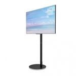 Modern Elegant Tv Stand in Living Room Studio Tv Floor Stand With Lamp and Wheels on Base for LG