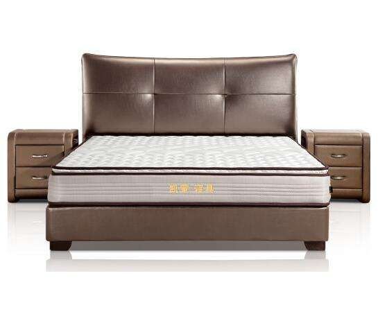 Modern Soft Bed Hot Sale Easy Assembly Factory Price Leather Plywood Bed