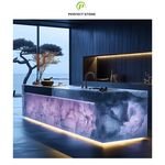 Custom Nature Onyx Marble Table Jade Luxury Crystal Table Furniture Elegant Dining Table Premium Stone Furniture Manufacturer