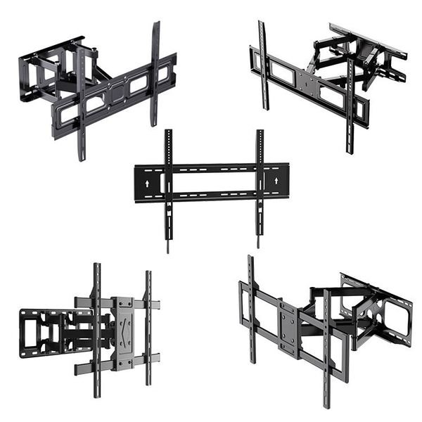 Factory Manufacturer All Types TV Mounting Full Motion TV Stand Wall Mounted Universal Fixed Tilt Swivel Soportes De TV Bracket